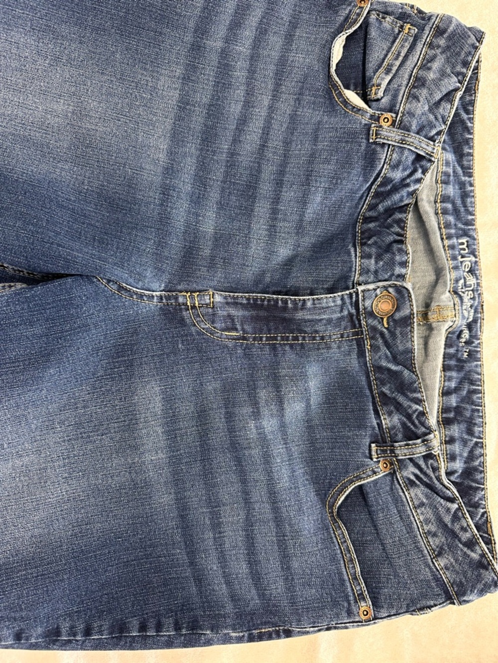 Women’s Blue Denim Jeans Maurice’s 18w short flare